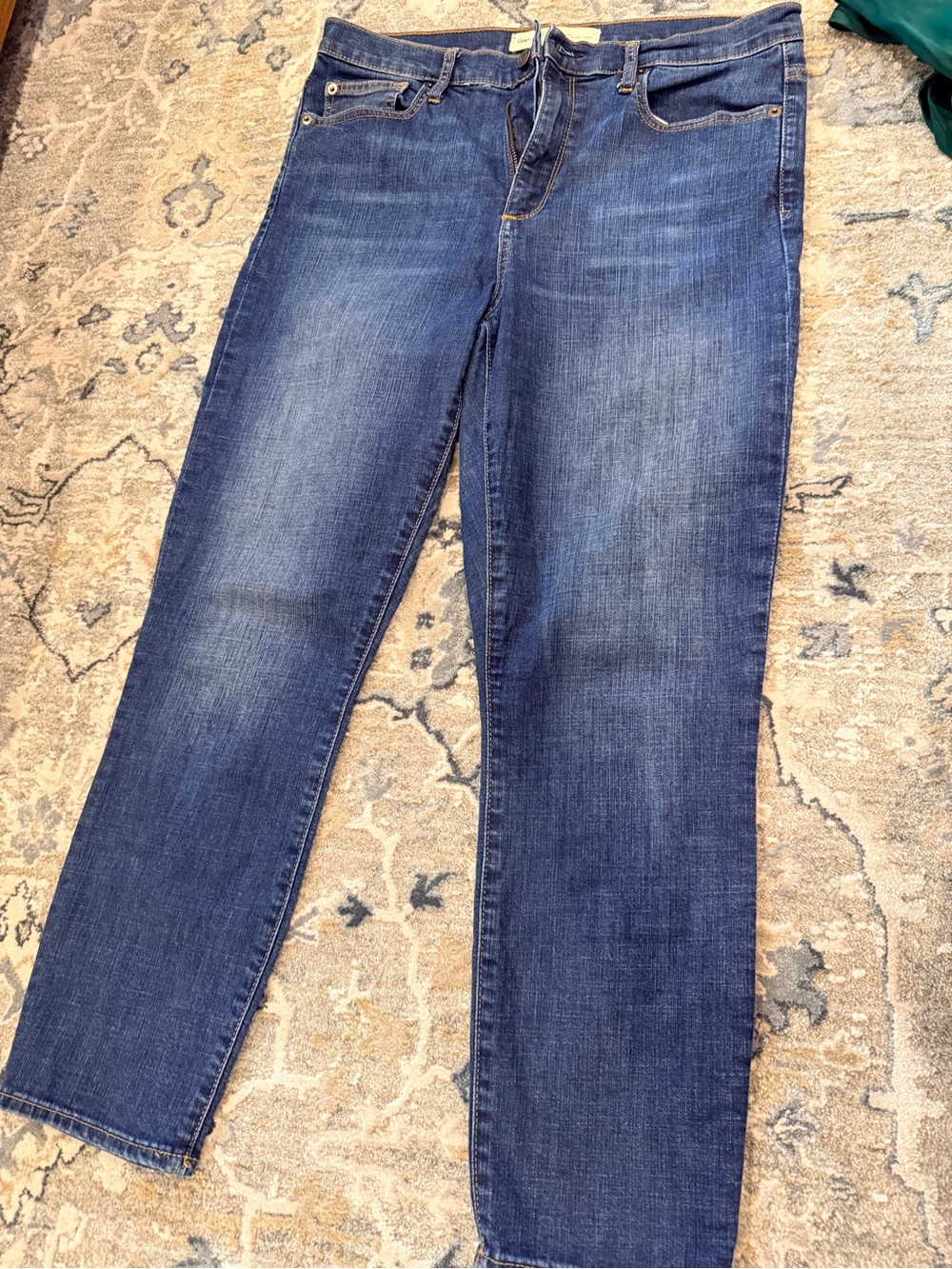 GAP True Skinny Super High Rise Crop - Dark Blue Denim